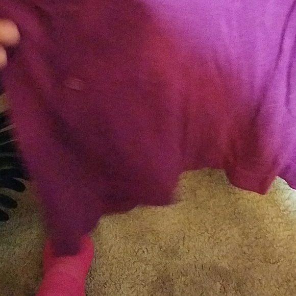 DAISY FUENTES Large Long Sweater Plum Purple - Picture 5 of 7